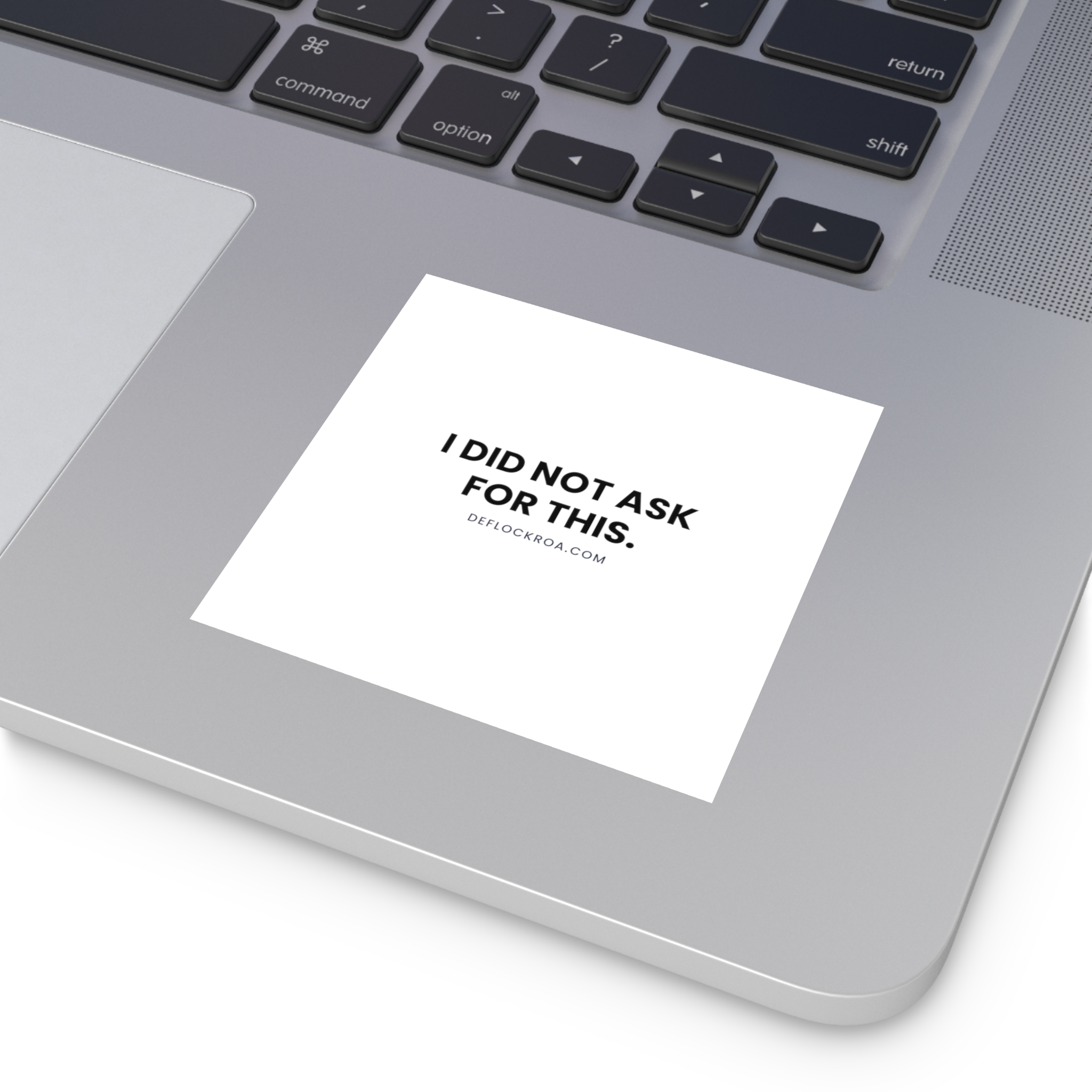 "I Did Not Ask For This" Vinyl Sticker — Text Only - Image 6