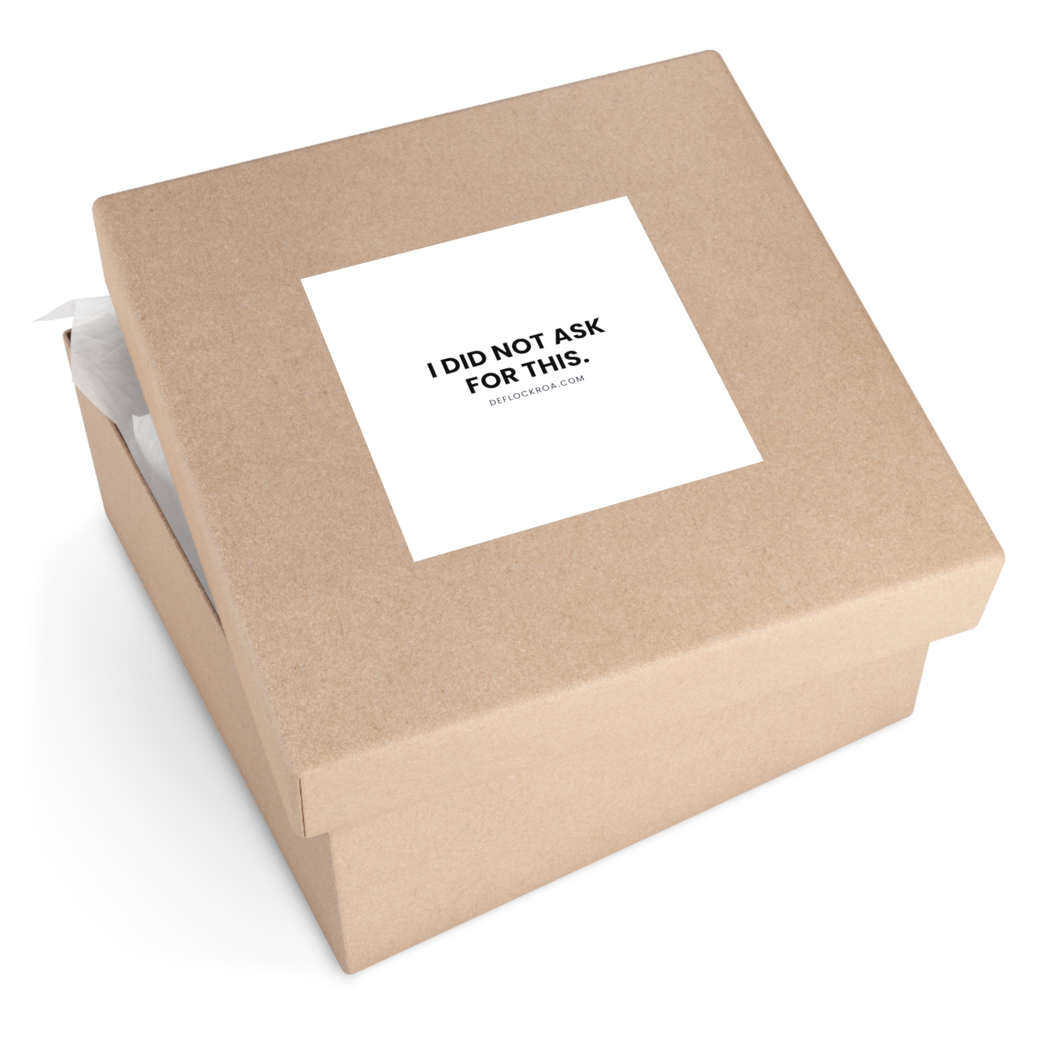 "I Did Not Ask For This" Vinyl Sticker — Text Only - Image 10